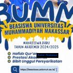 Unismuh Makassar Buka Pendaftaran Beasiswa Untuk Maba, Cek Cara Daftarnya!